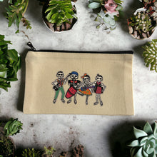 Load image into Gallery viewer, Cream Canvas Zipper Bags