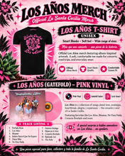 Load image into Gallery viewer, Los Años Bundle Sale - TShirt and Vinyl
