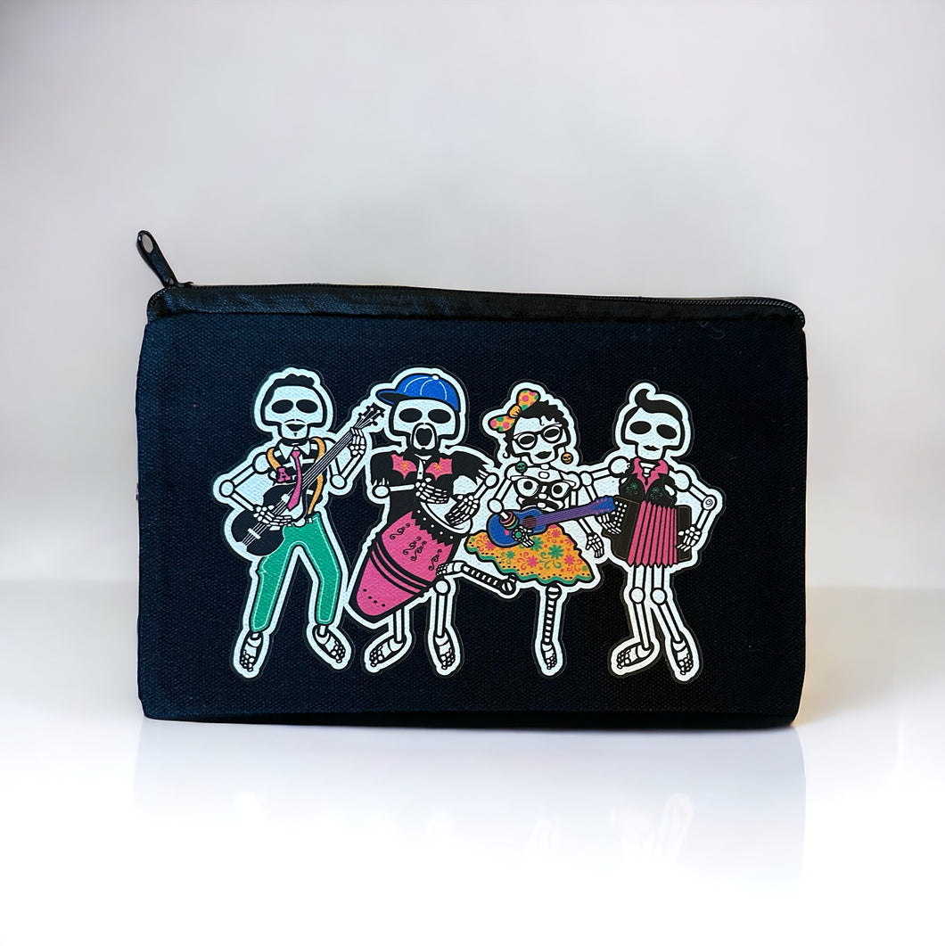 *NEW* La Santa Cecilia Black Canvas Zipper Bags